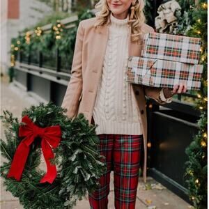NWT Vineyard‎ Vines Jolly Red Plaid Pants